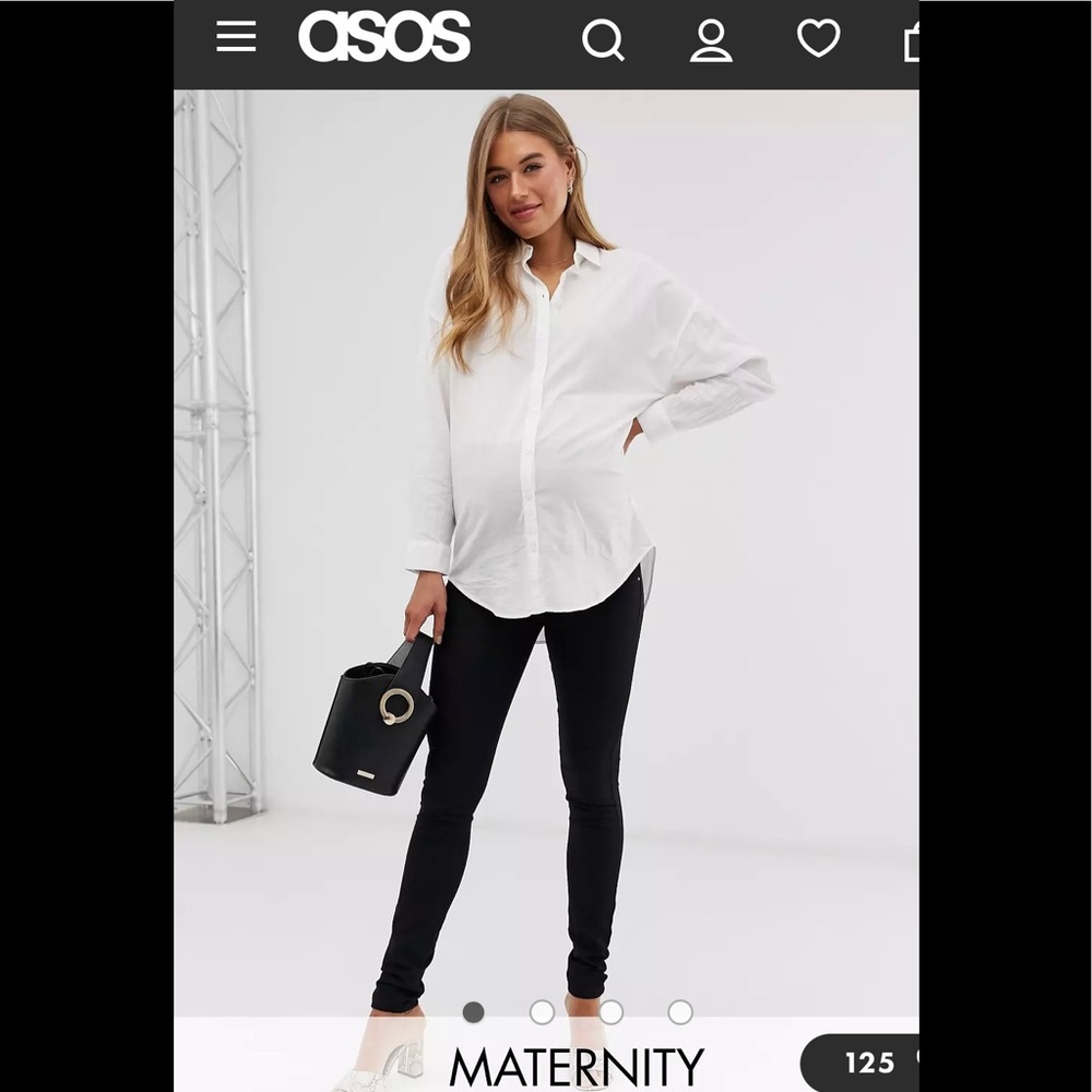 Maternity skinny jeans.